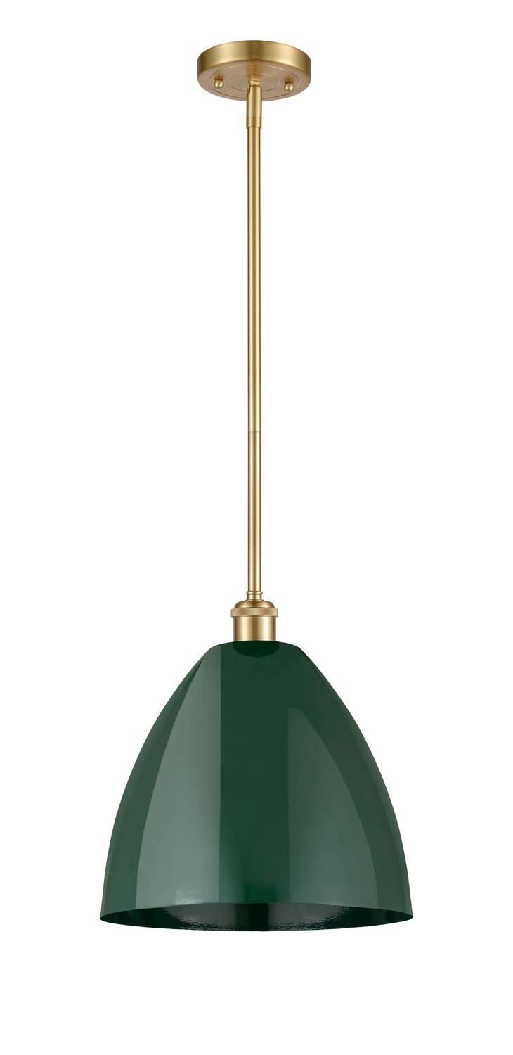 One Light Pendant by Innovations - Ballston Collection, Satin Gold Finish - 516-1S-SG-MBD-12-GR