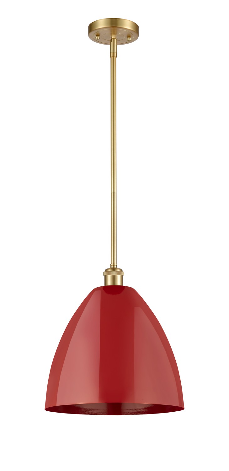 One Light Pendant by Innovations - Ballston Collection, Satin Gold Finish - 516-1S-SG-MBD-12-RD