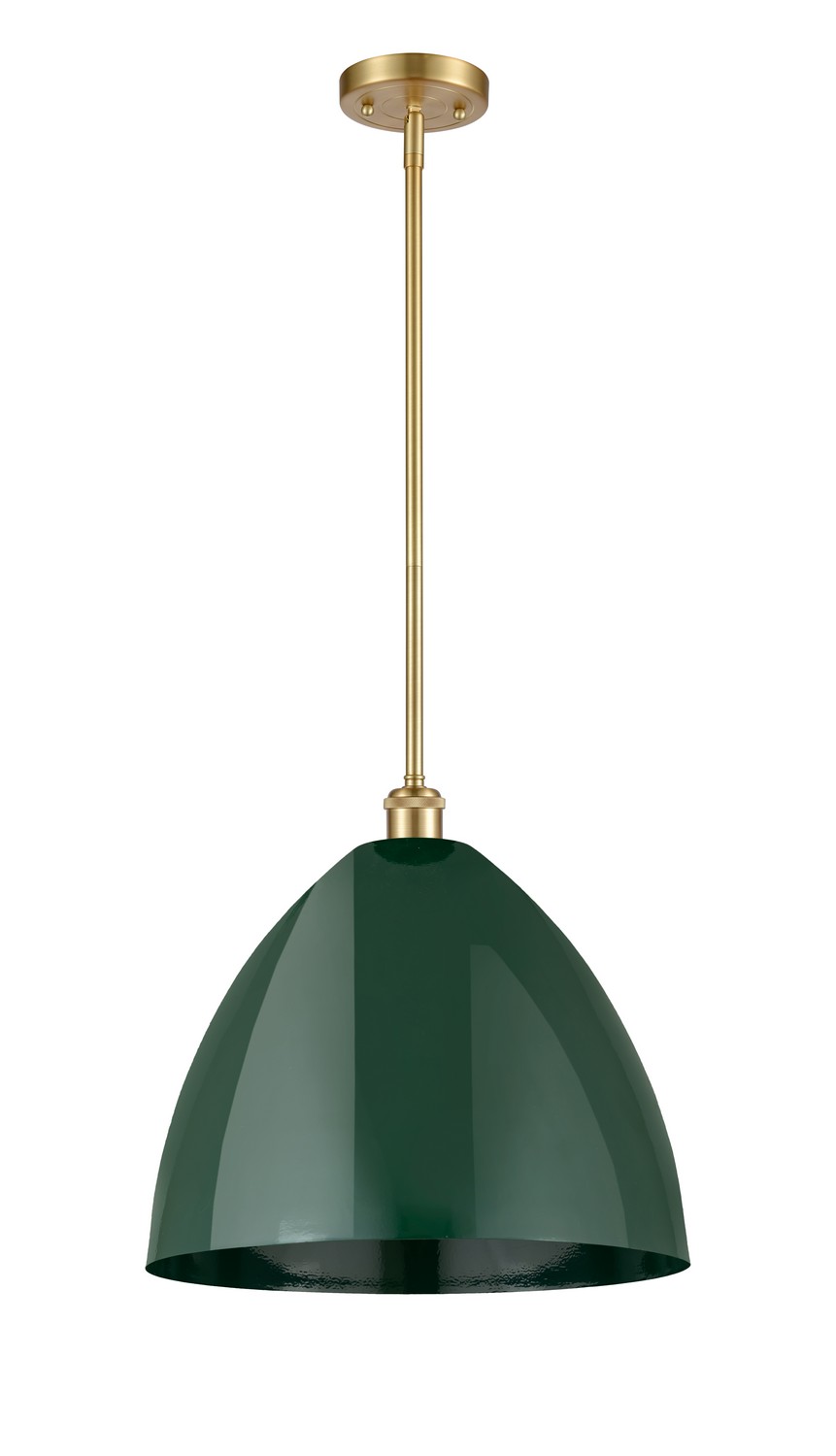 One Light Pendant by Innovations - Ballston Collection, Satin Gold Finish - 516-1S-SG-MBD-16-GR