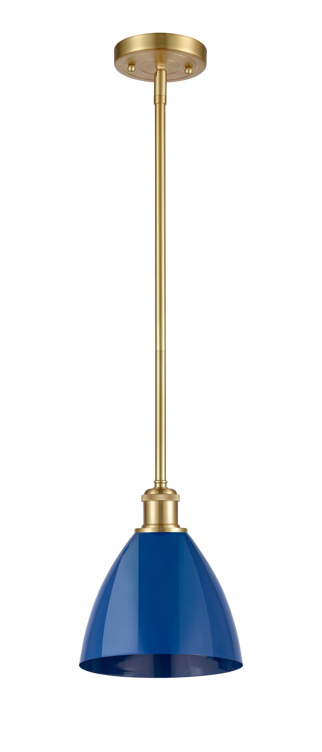 One Light Pendant by Innovations - Ballston Collection, Satin Gold Finish - 516-1S-SG-MBD-75-BL