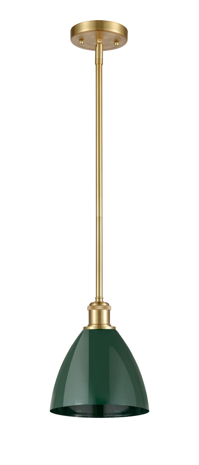 One Light Pendant by Innovations - Ballston Collection, Satin Gold Finish - 516-1S-SG-MBD-75-GR
