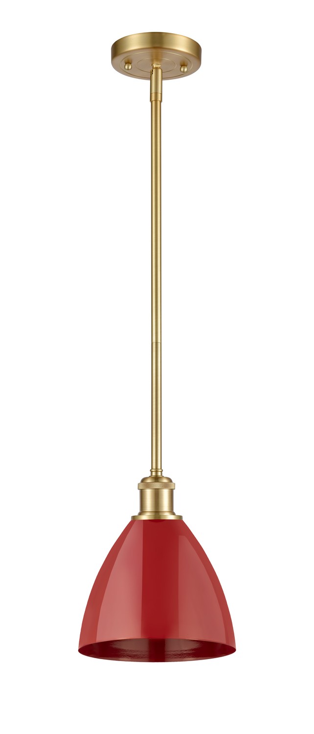 One Light Pendant by Innovations - Ballston Collection, Satin Gold Finish - 516-1S-SG-MBD-75-RD