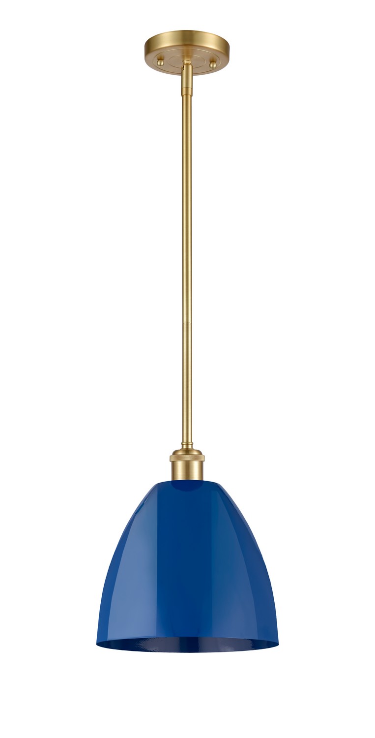 One Light Pendant by Innovations - Ballston Collection, Satin Gold Finish - 516-1S-SG-MBD-9-BL