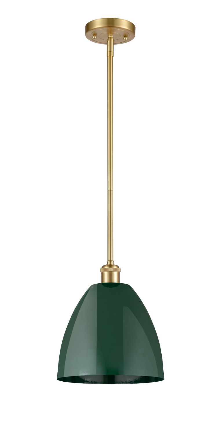 One Light Pendant by Innovations - Ballston Collection, Satin Gold Finish - 516-1S-SG-MBD-9-GR