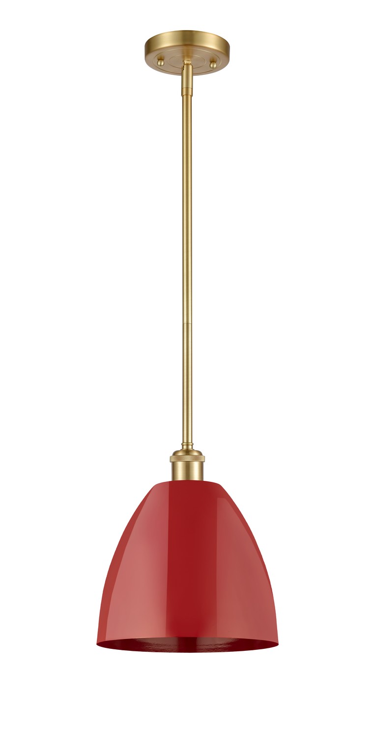 One Light Pendant by Innovations - Ballston Collection, Satin Gold Finish - 516-1S-SG-MBD-9-RD