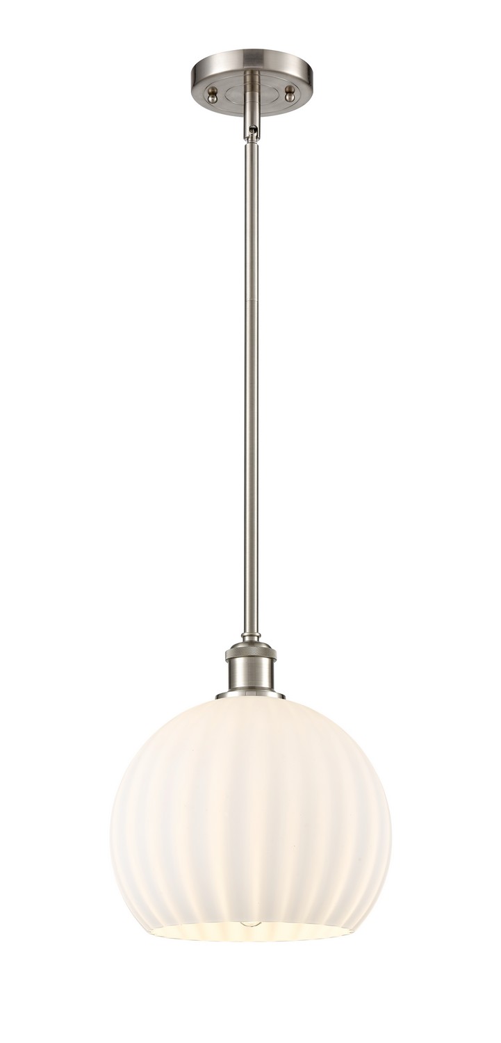 One Light Mini Pendant by Innovations - Ballston Collection, Brushed Satin Nickel Finish - 516-1S-SN-G1217-10WV
