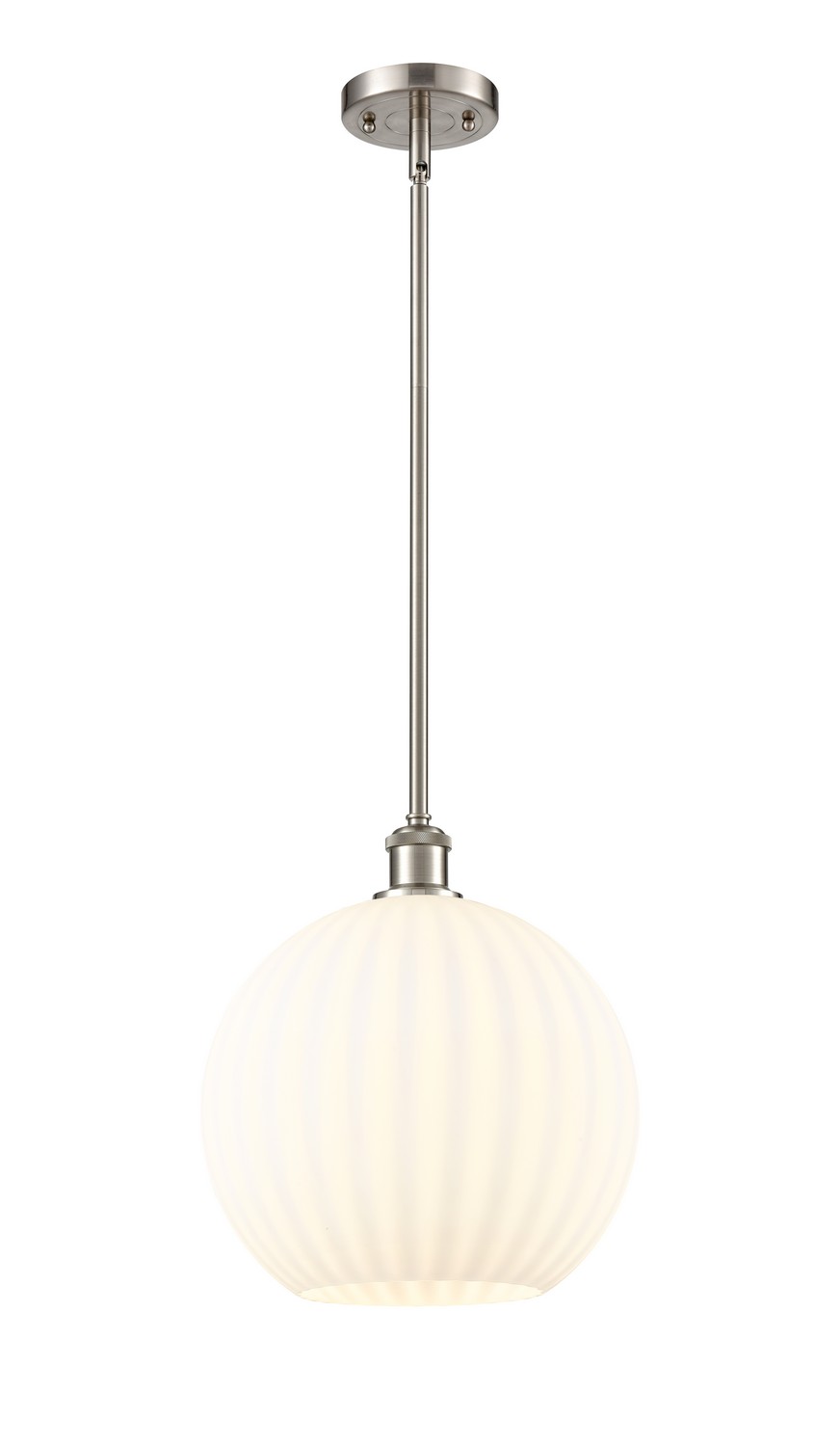 One Light Mini Pendant by Innovations - Ballston Collection, Brushed Satin Nickel Finish - 516-1S-SN-G1217-12WV