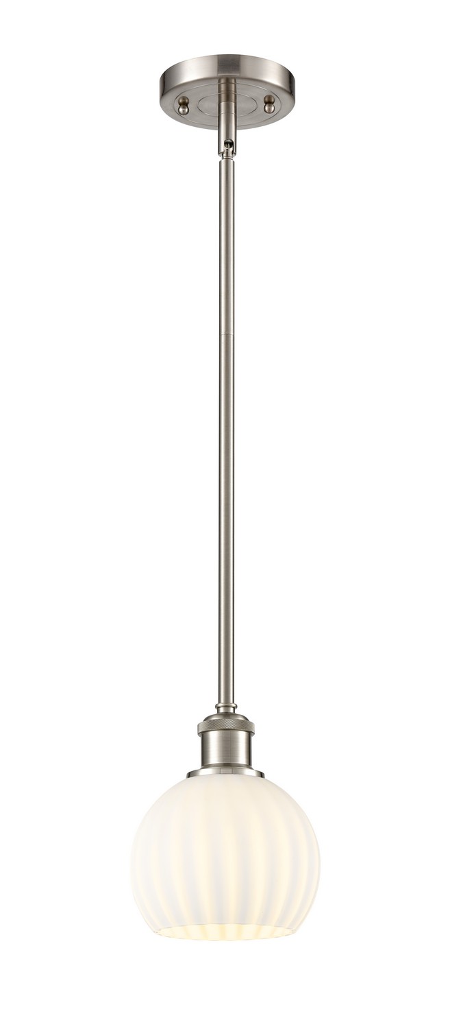 One Light Mini Pendant by Innovations - Ballston Collection, Brushed Satin Nickel Finish - 516-1S-SN-G1217-6WV