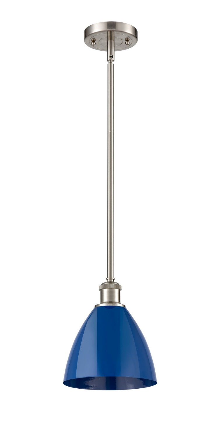 One Light Pendant by Innovations - Ballston Collection, Brushed Satin Nickel Finish - 516-1S-SN-MBD-75-BL