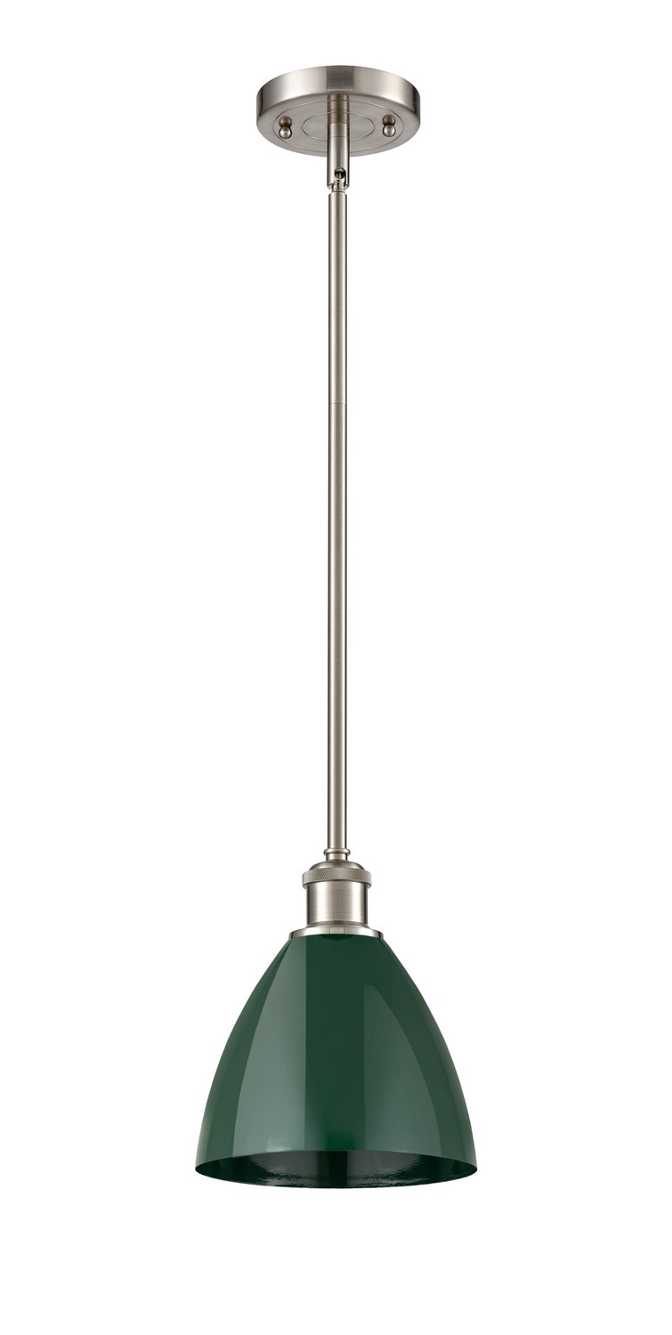 One Light Pendant by Innovations - Ballston Collection, Brushed Satin Nickel Finish - 516-1S-SN-MBD-75-GR