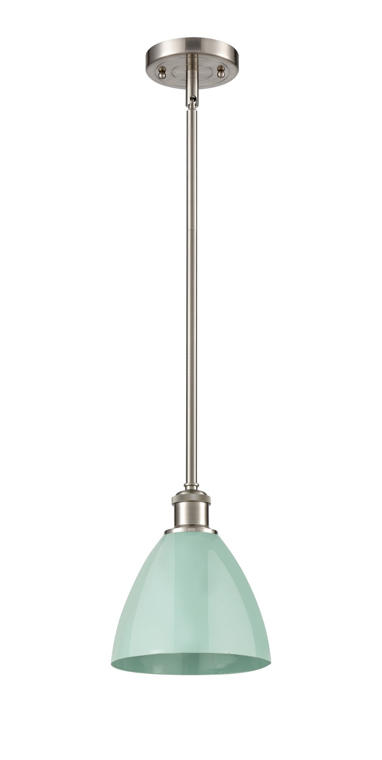 One Light Pendant by Innovations - Ballston Collection, Brushed Satin Nickel Finish - 516-1S-SN-MBD-75-SF