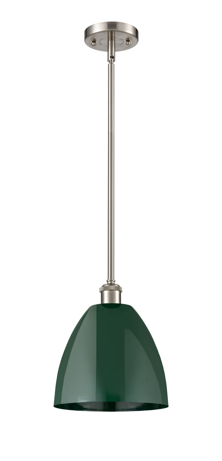 One Light Pendant by Innovations - Ballston Collection, Brushed Satin Nickel Finish - 516-1S-SN-MBD-9-GR