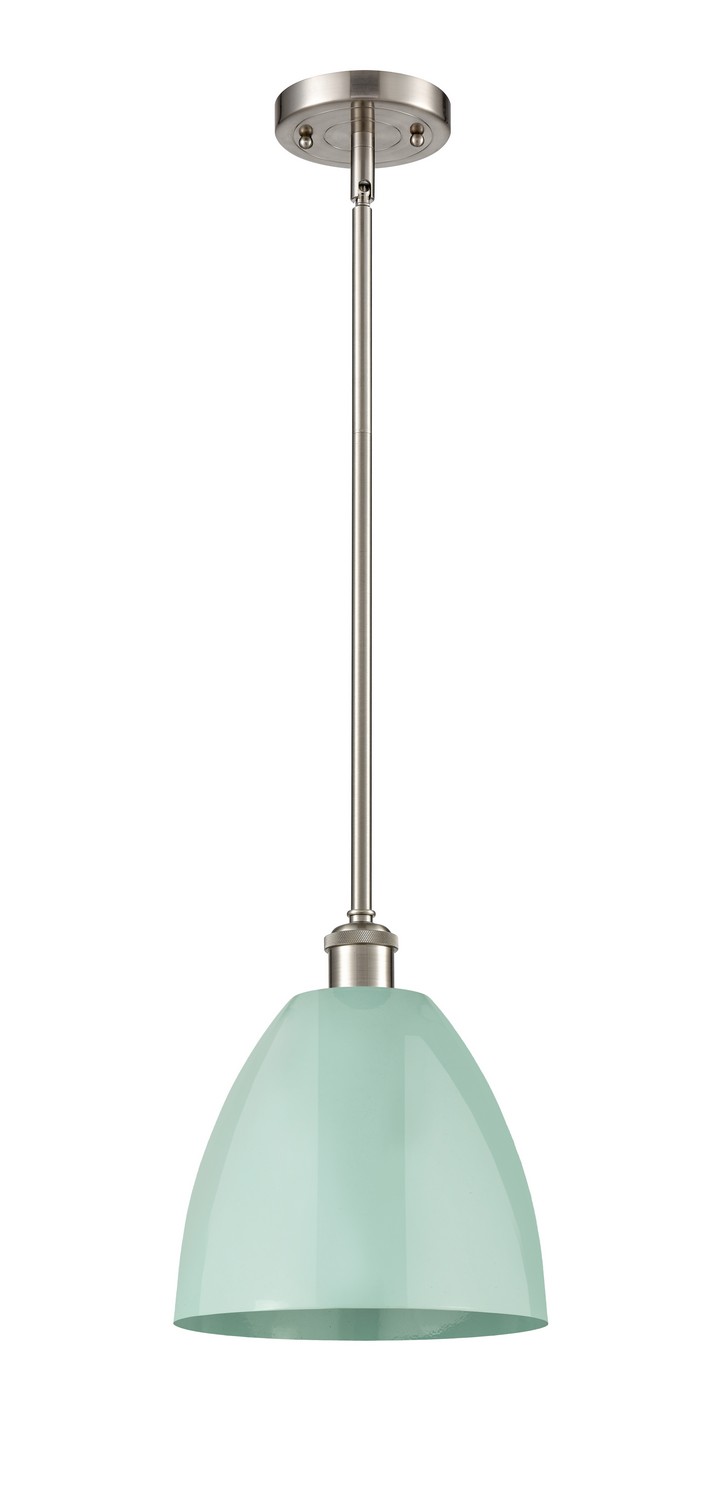 One Light Pendant by Innovations - Ballston Collection, Brushed Satin Nickel Finish - 516-1S-SN-MBD-9-SF