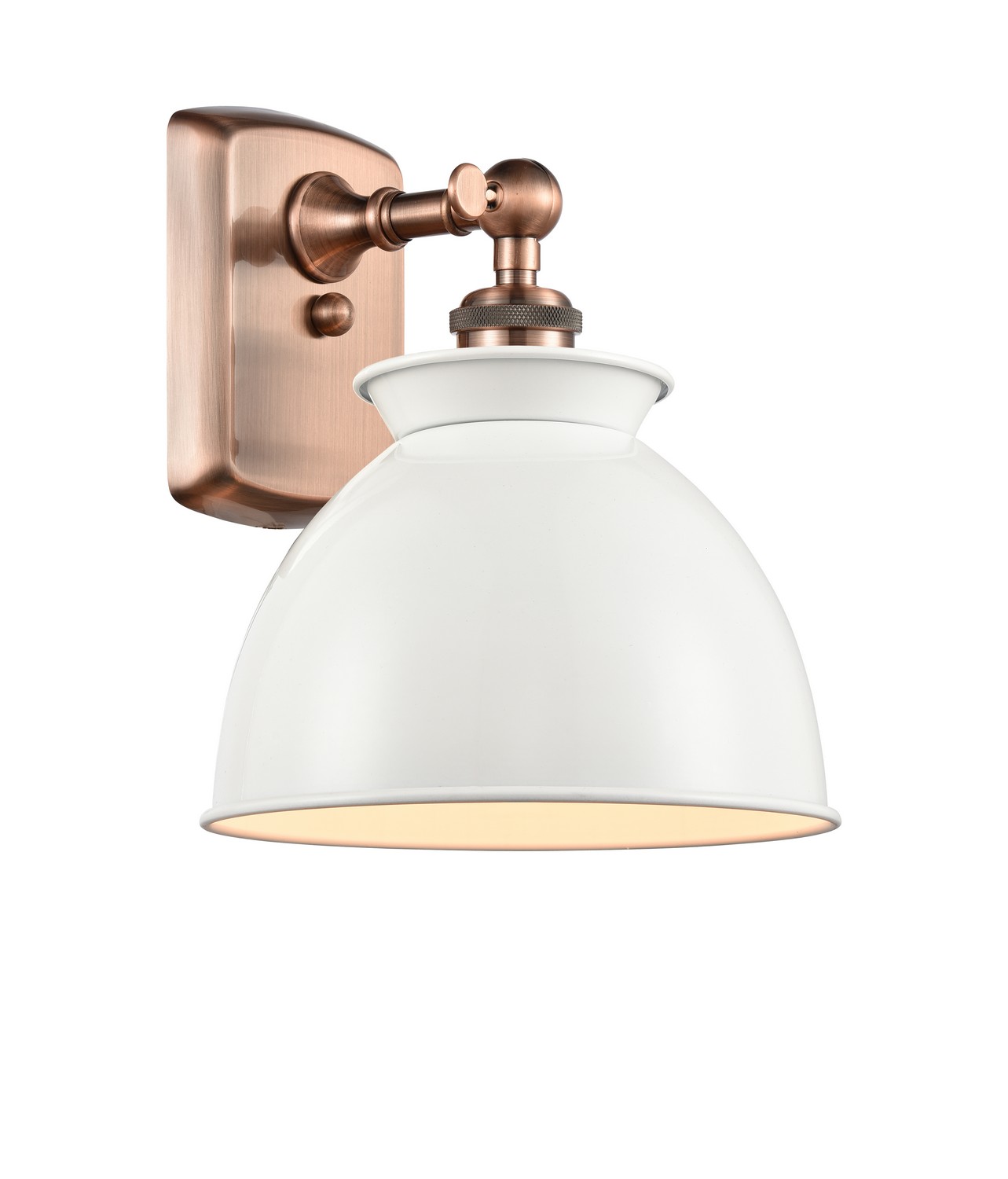 One Light Wall Sconce by Innovations - Ballston Collection, Antique Copper Finish - 516-1W-AC-M14-W