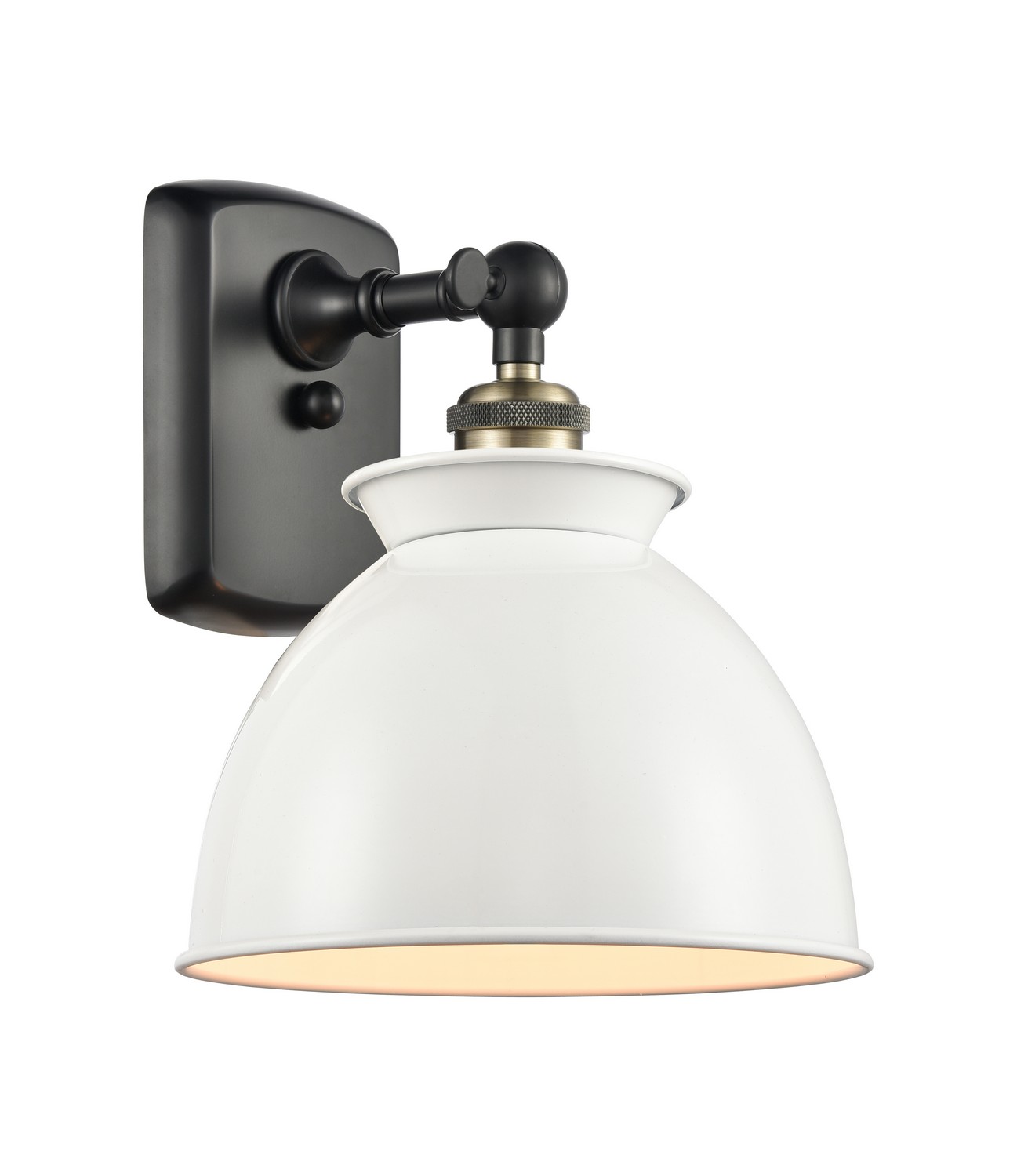 One Light Wall Sconce by Innovations - Ballston Collection, Black Antique Brass Finish - 516-1W-BAB-M14-W