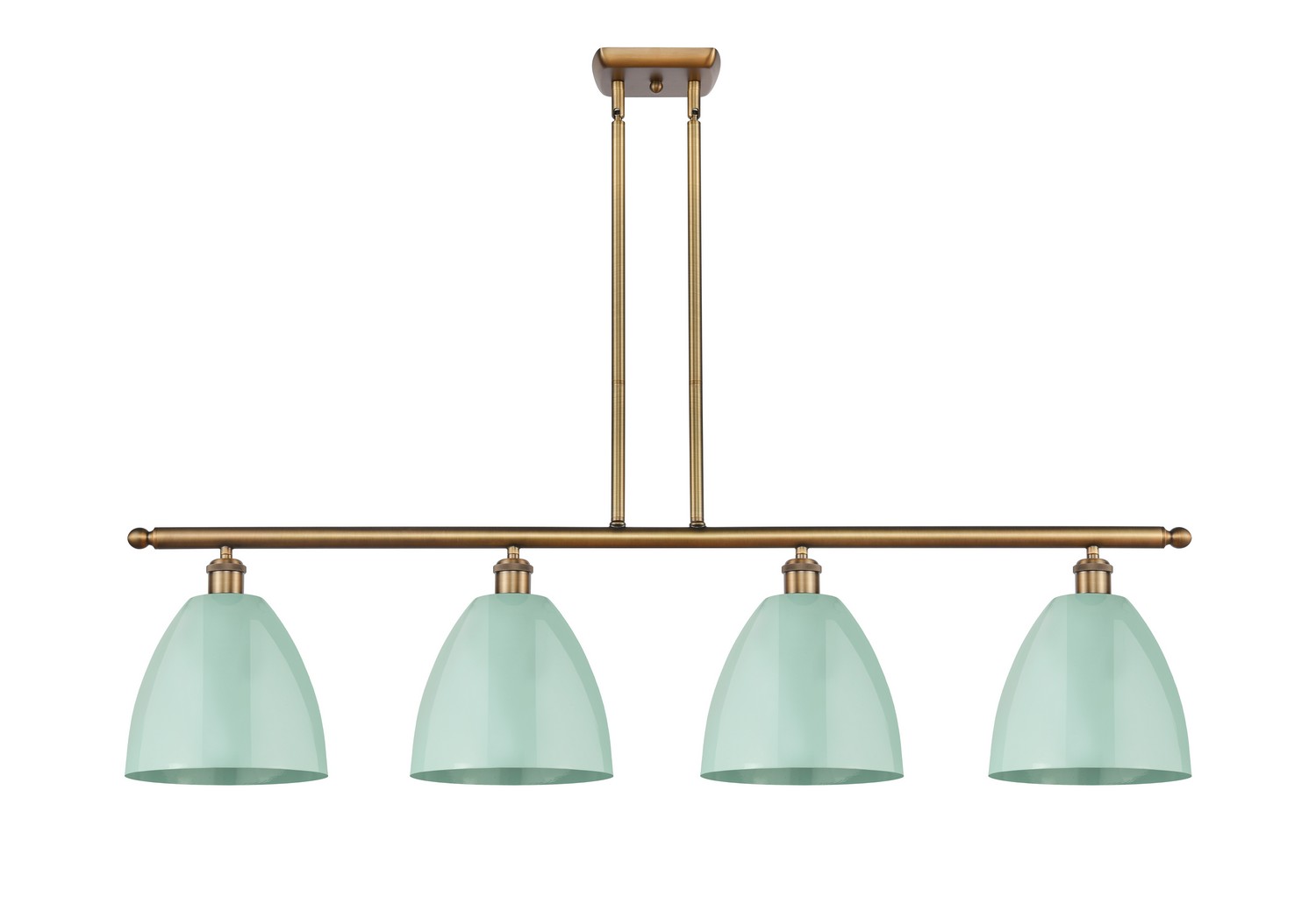 Four Light Island Pendant by Innovations - Ballston Collection, Brushed Brass Finish - 516-4I-BB-MBD-9-SF