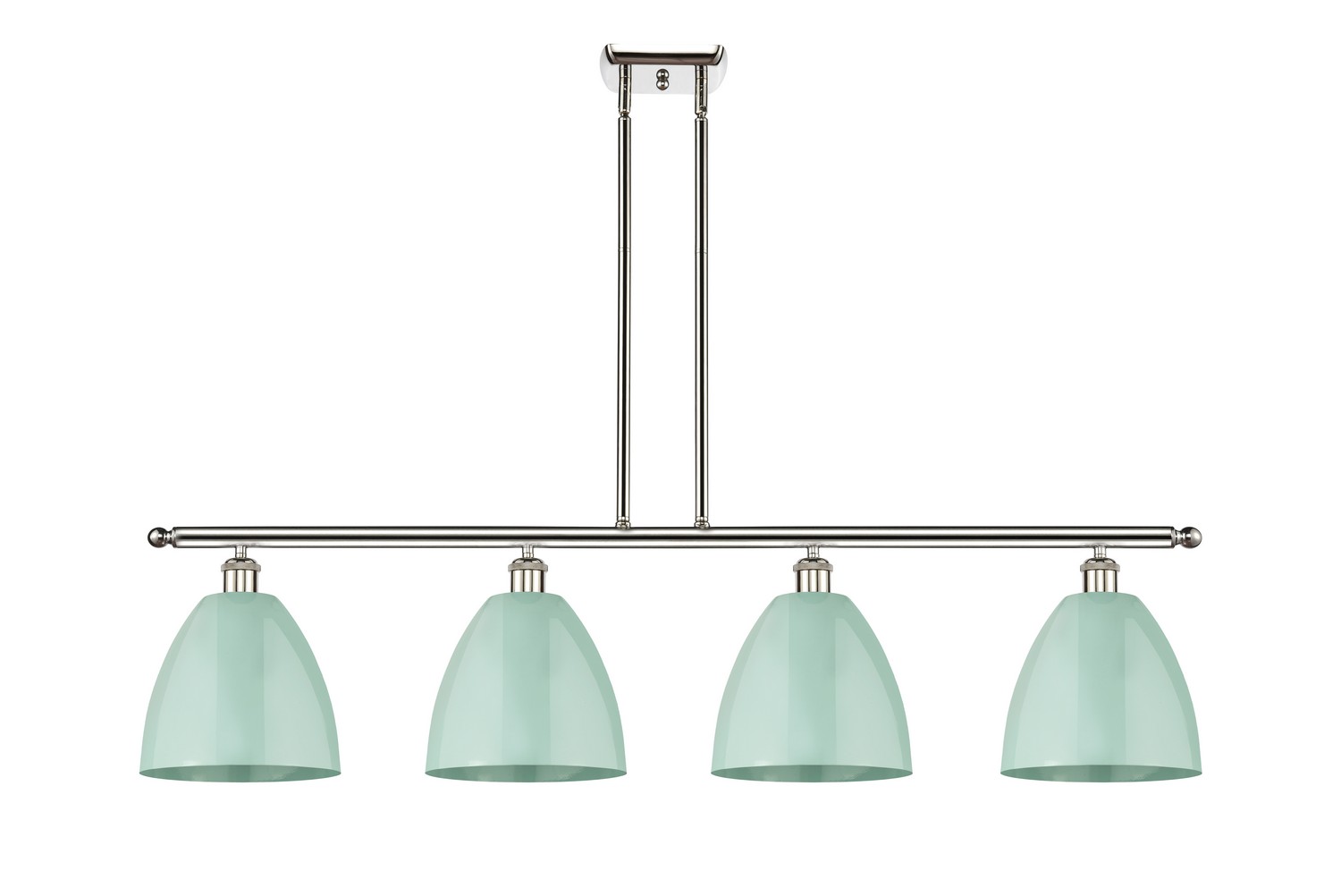Four Light Island Pendant by Innovations - Ballston Collection, Polished Nickel Finish - 516-4I-PN-MBD-9-SF