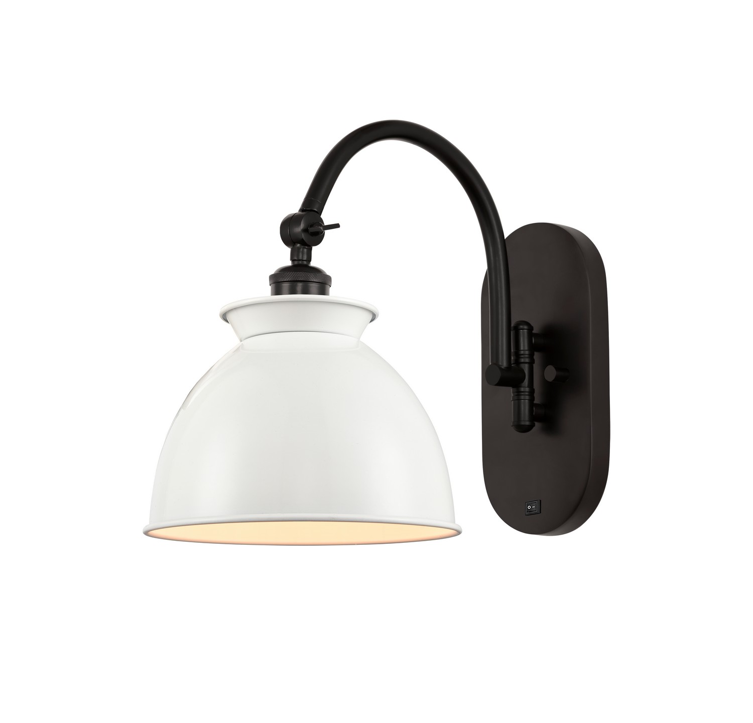 One Light Swing Arm by Innovations - Ballston Collection, Oil Rubbed Bronze Finish - 518-1W-OB-M14-W