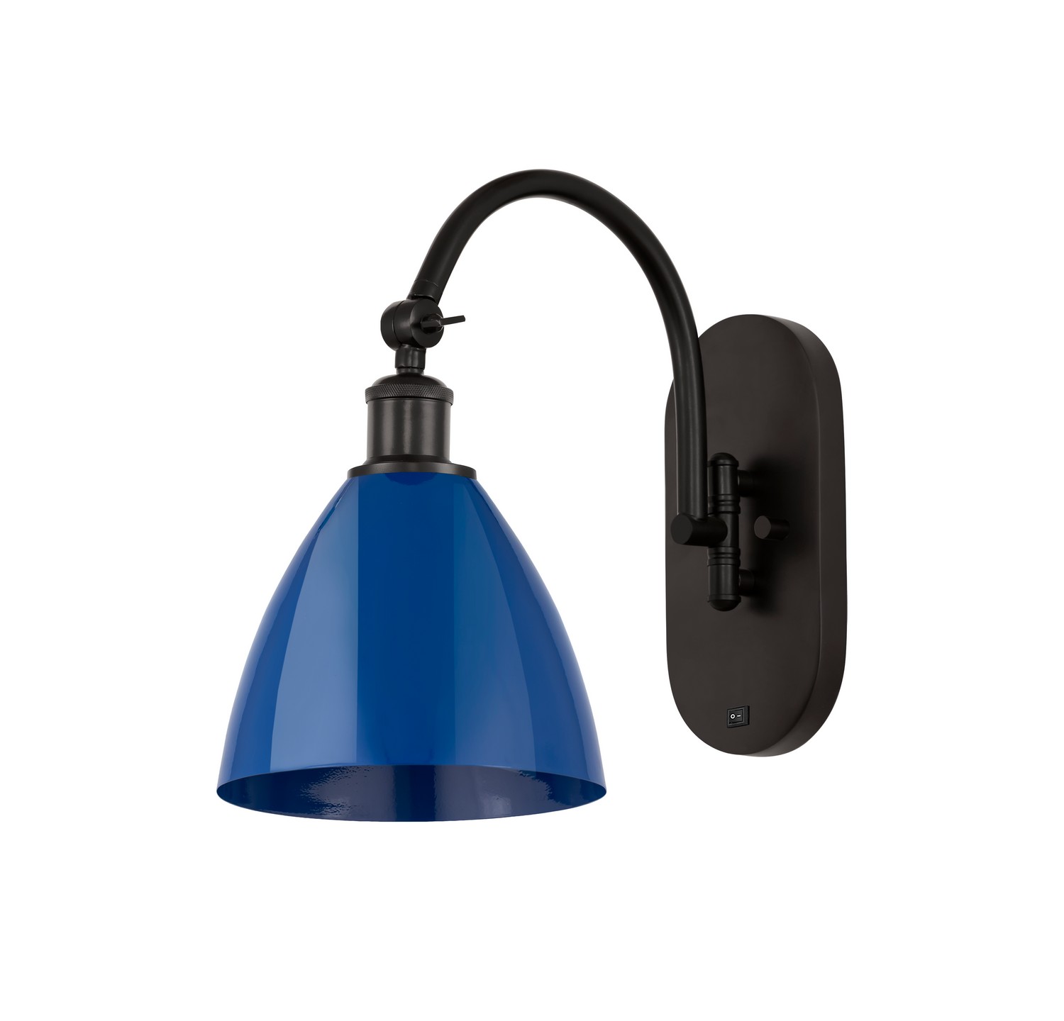 One Light Swing Arm by Innovations - Ballston Collection, Oil Rubbed Bronze Finish - 518-1W-OB-MBD-75-BL