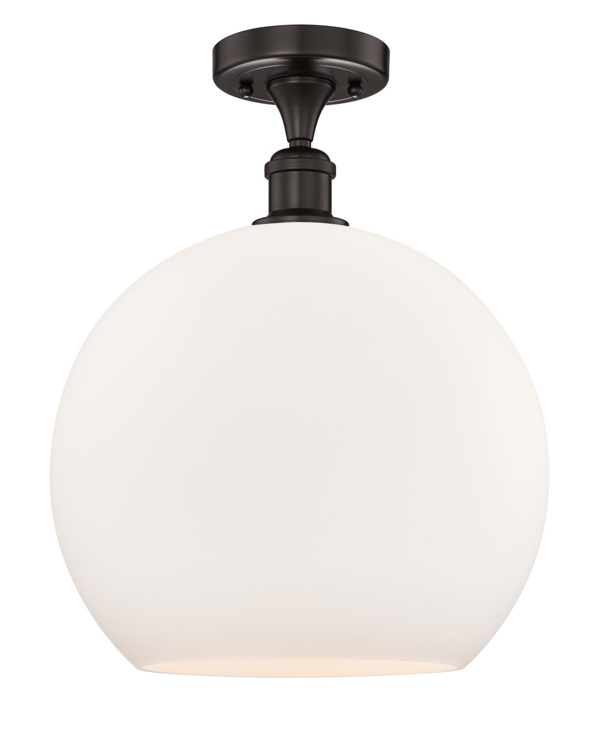 One Light Semi-Flush Mount by Innovations - Edison Collection, Oil Rubbed Bronze Finish - 616-1F-OB-G121-14