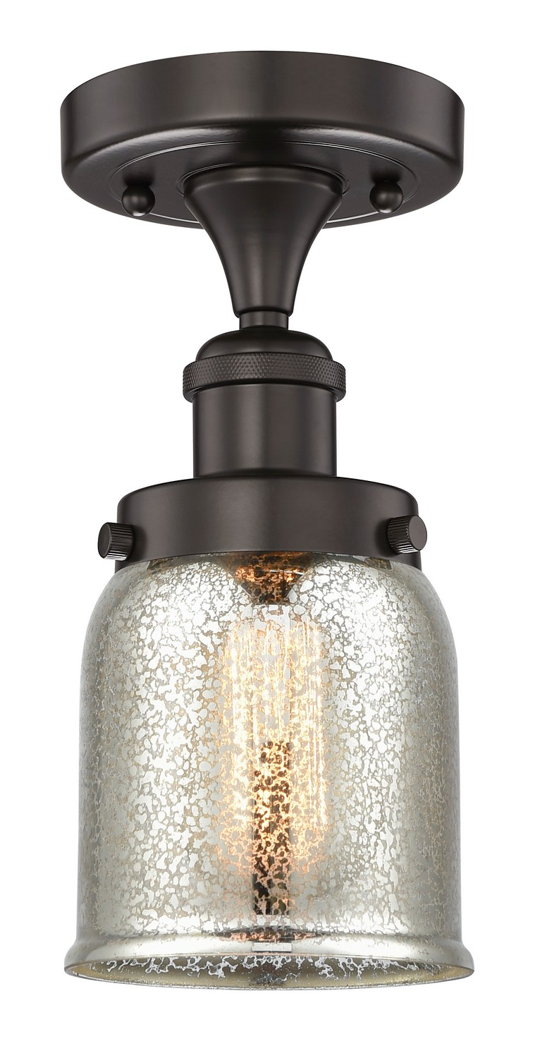 One Light Semi-Flush Mount by Innovations - Edison Collection, Oil Rubbed Bronze Finish - 616-1F-OB-G58