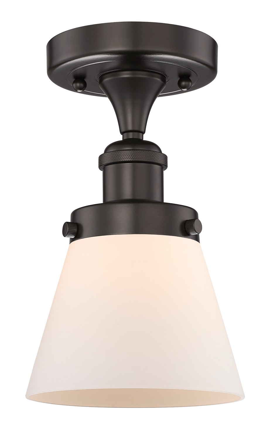 One Light Semi-Flush Mount by Innovations - Edison Collection, Oil Rubbed Bronze Finish - 616-1F-OB-G61