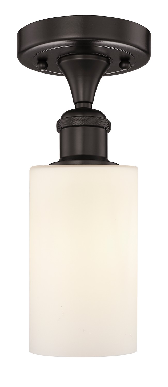 One Light Semi-Flush Mount by Innovations - Edison Collection, Oil Rubbed Bronze Finish - 616-1F-OB-G801