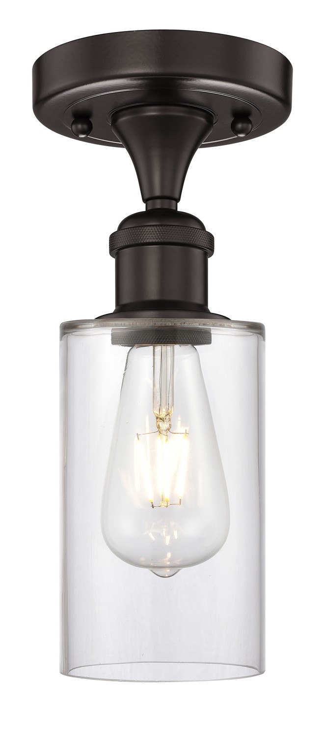 One Light Semi-Flush Mount by Innovations - Edison Collection, Oil Rubbed Bronze Finish - 616-1F-OB-G802