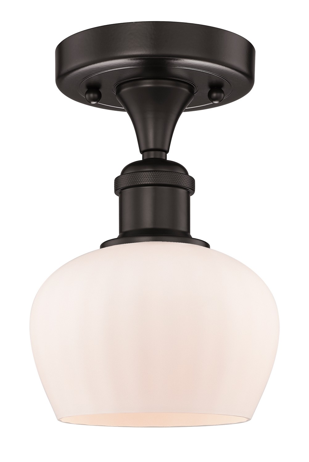 One Light Semi-Flush Mount by Innovations - Edison Collection, Oil Rubbed Bronze Finish - 616-1F-OB-G91