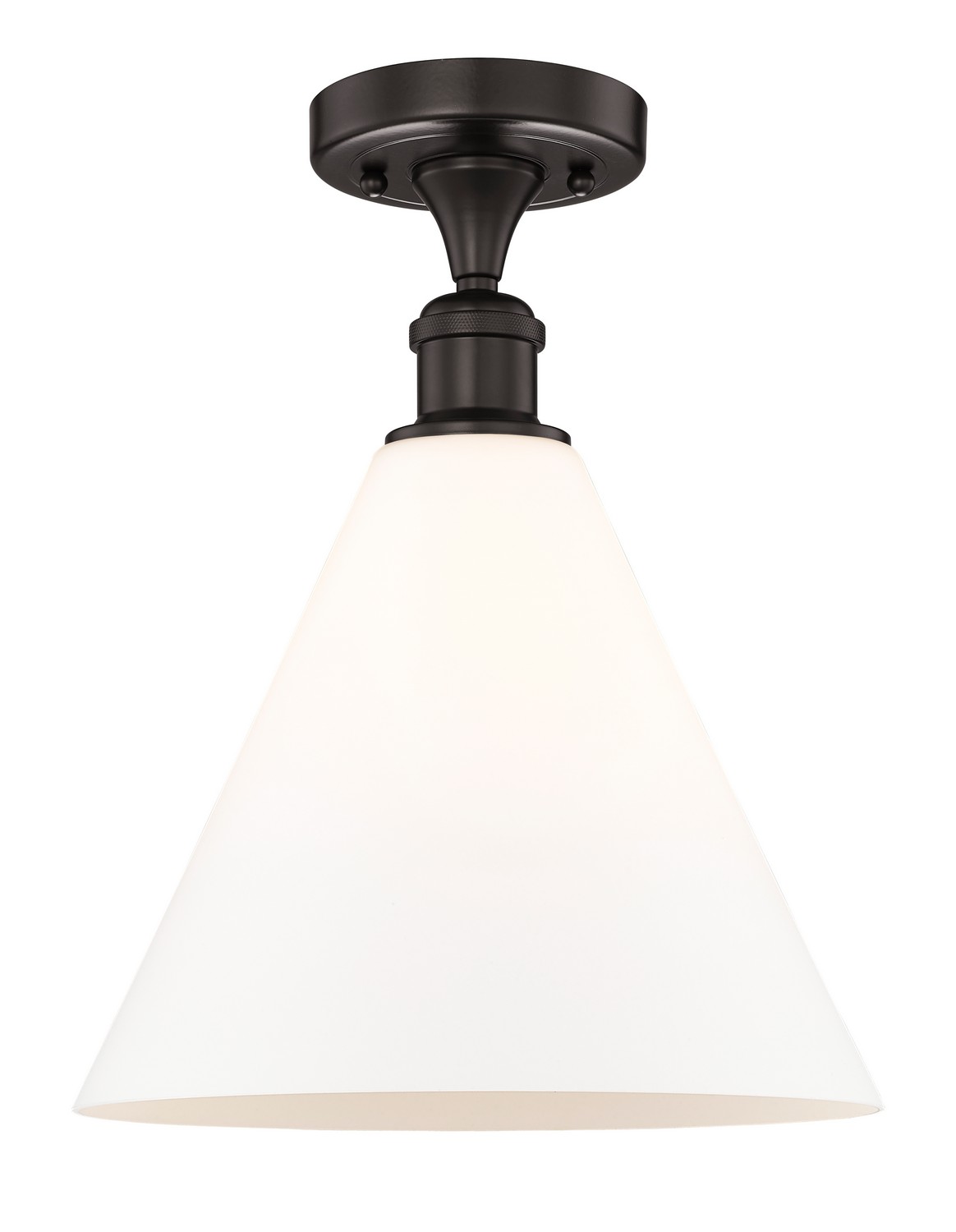 One Light Semi-Flush Mount by Innovations - Edison Collection, Oil Rubbed Bronze Finish - 616-1F-OB-GBC-121