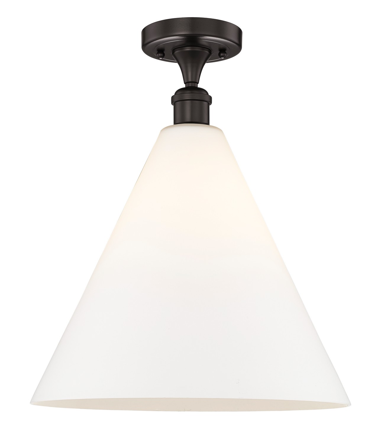 One Light Semi-Flush Mount by Innovations - Edison Collection, Oil Rubbed Bronze Finish - 616-1F-OB-GBC-161