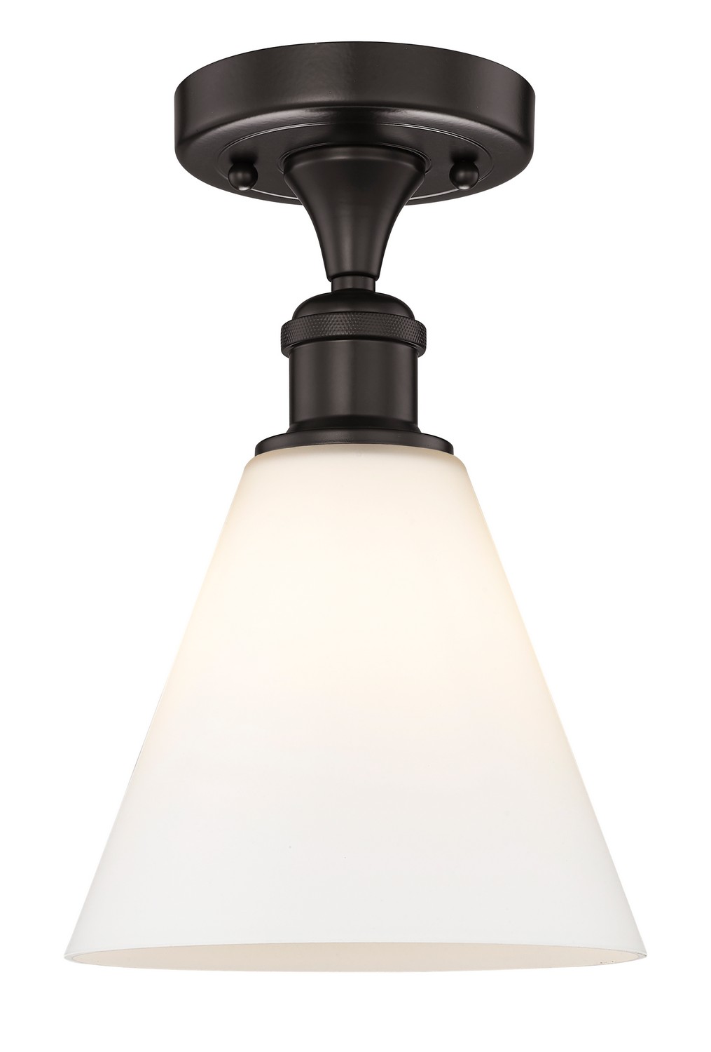 One Light Semi-Flush Mount by Innovations - Edison Collection, Oil Rubbed Bronze Finish - 616-1F-OB-GBC-81