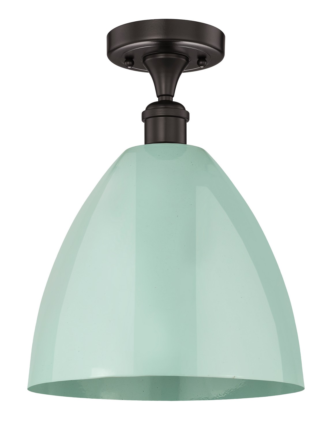 One Light Semi-Flush Mount by Innovations - Edison Collection, Oil Rubbed Bronze Finish - 616-1F-OB-MBD-12-SF