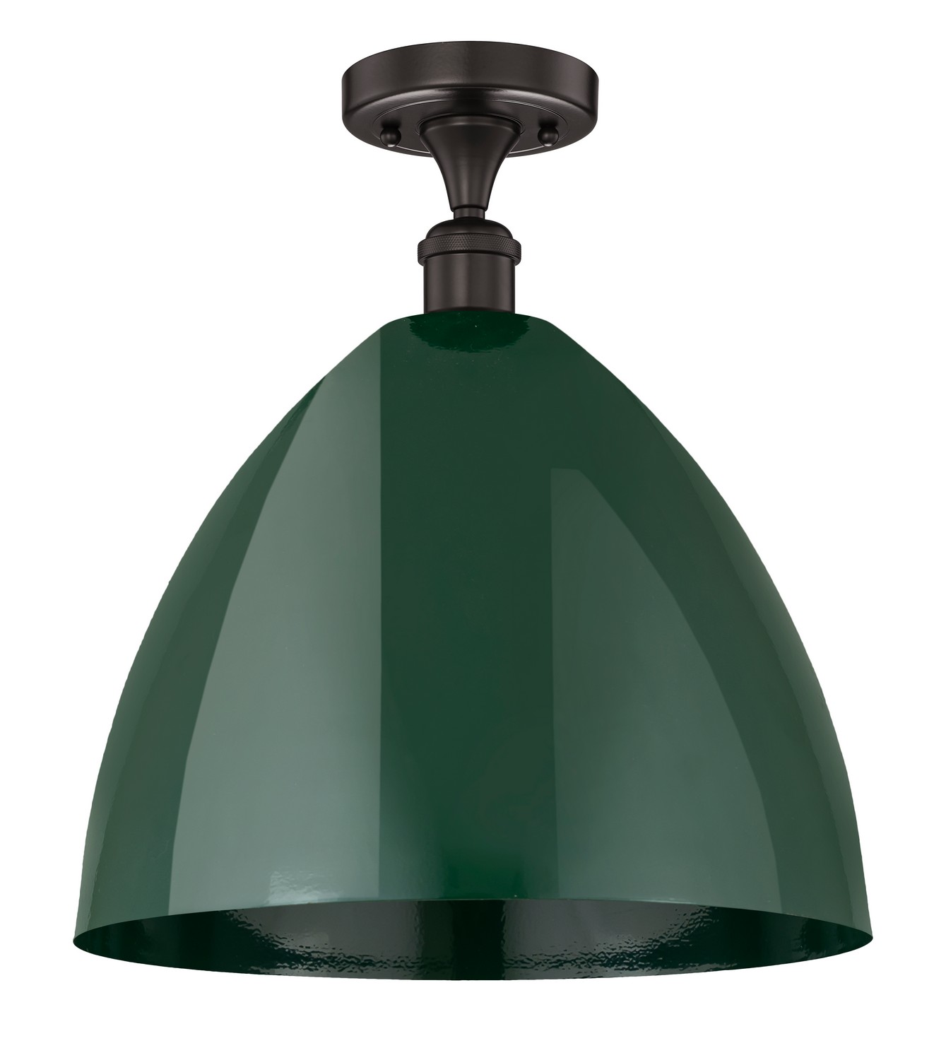 One Light Semi-Flush Mount by Innovations - Edison Collection, Oil Rubbed Bronze Finish - 616-1F-OB-MBD-16-GR