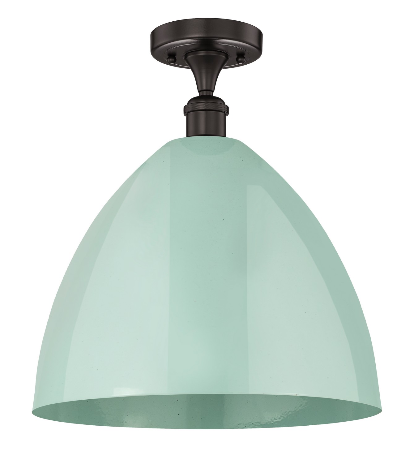 One Light Semi-Flush Mount by Innovations - Edison Collection, Oil Rubbed Bronze Finish - 616-1F-OB-MBD-16-SF