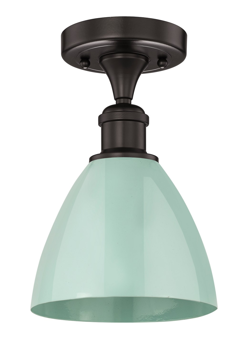One Light Semi-Flush Mount by Innovations - Edison Collection, Oil Rubbed Bronze Finish - 616-1F-OB-MBD-75-SF