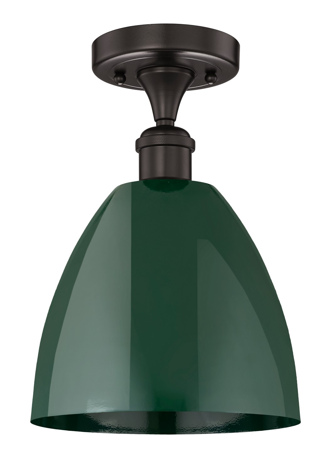 One Light Semi-Flush Mount by Innovations - Edison Collection, Oil Rubbed Bronze Finish - 616-1F-OB-MBD-9-GR