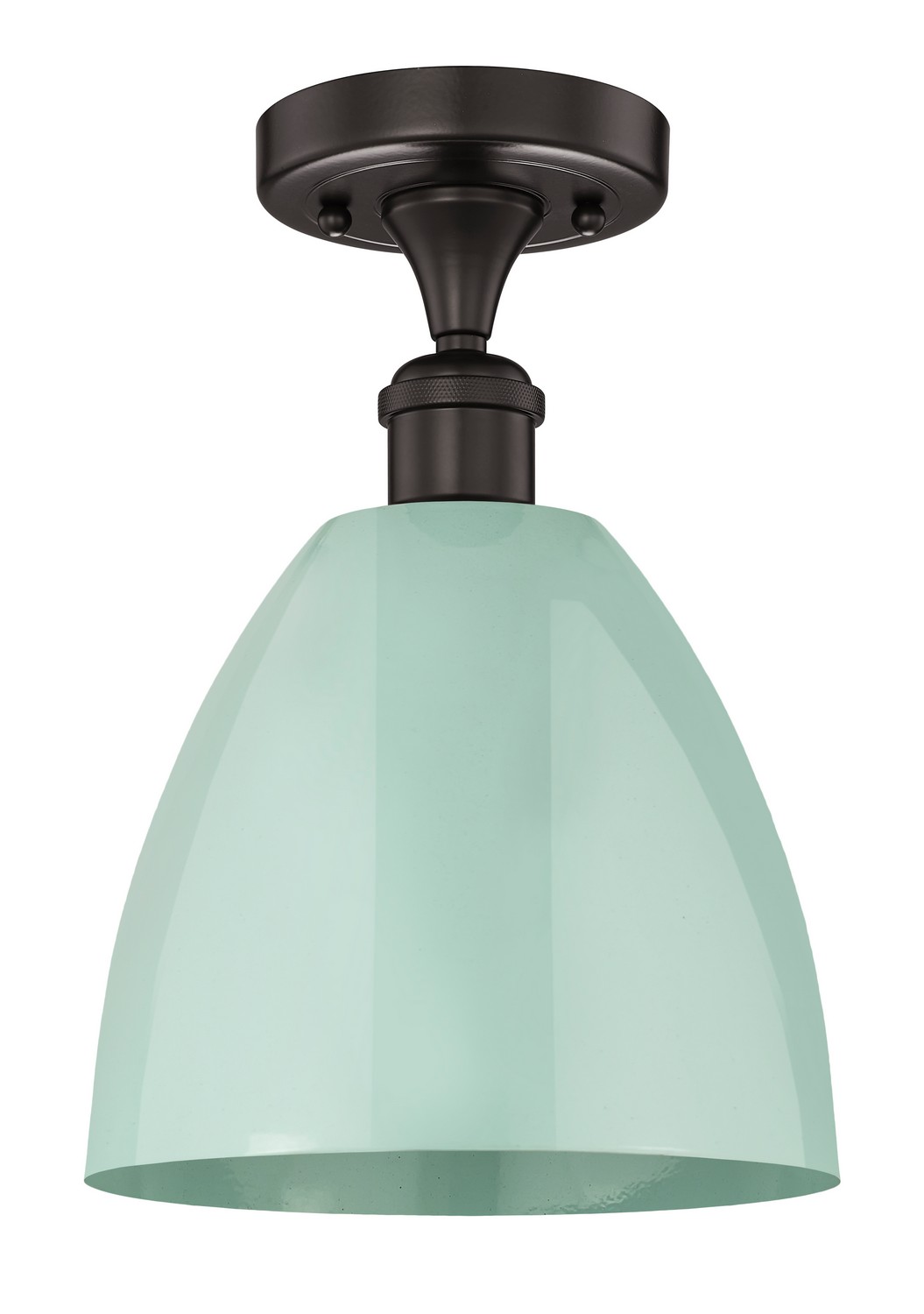 One Light Semi-Flush Mount by Innovations - Edison Collection, Oil Rubbed Bronze Finish - 616-1F-OB-MBD-9-SF