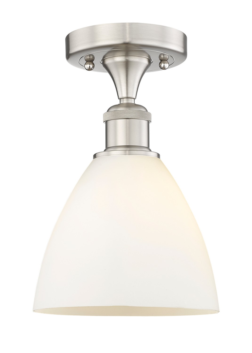 One Light Semi-Flush Mount by Innovations - Edison Collection, Brushed Satin Nickel Finish - 616-1F-SN-GBD-751