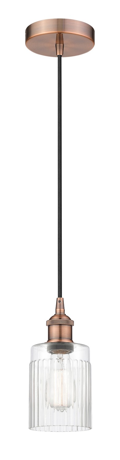 One Light Mini Pendant by Innovations - Edison Collection, Antique Copper Finish - 616-1P-AC-G342