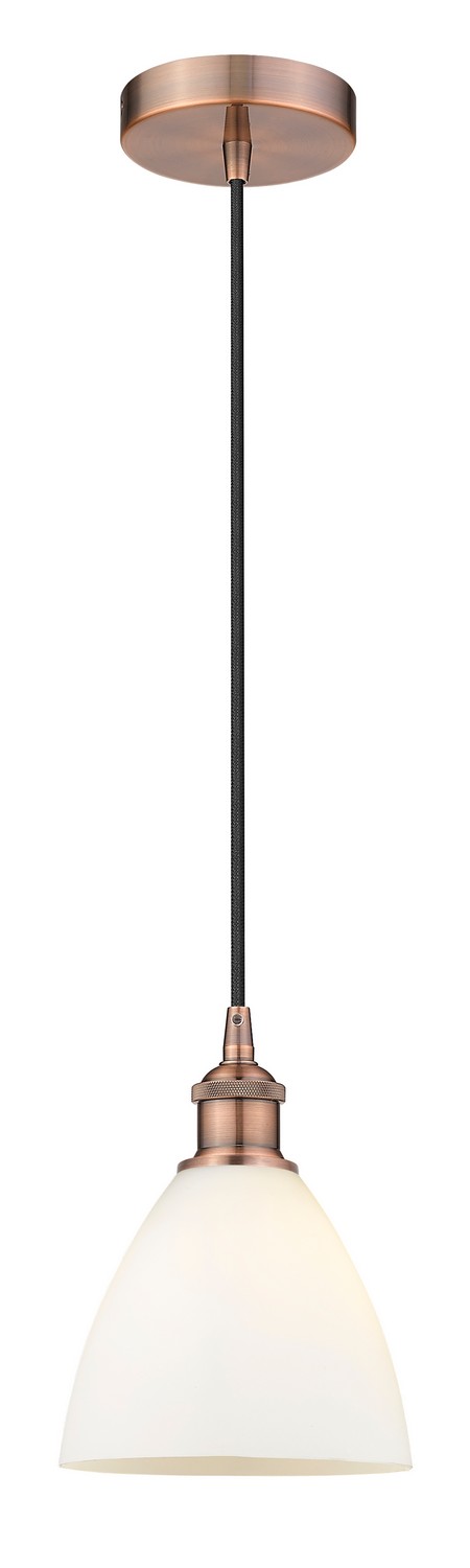 One Light Mini Pendant by Innovations - Edison Collection, Antique Copper Finish - 616-1P-AC-GBD-751