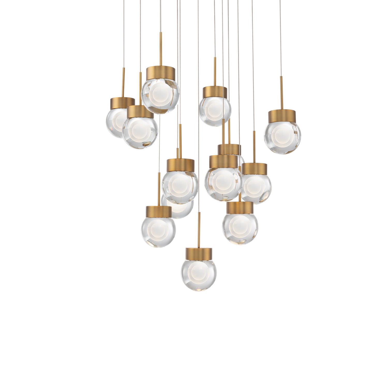 Aged Brass Led Pend… - image