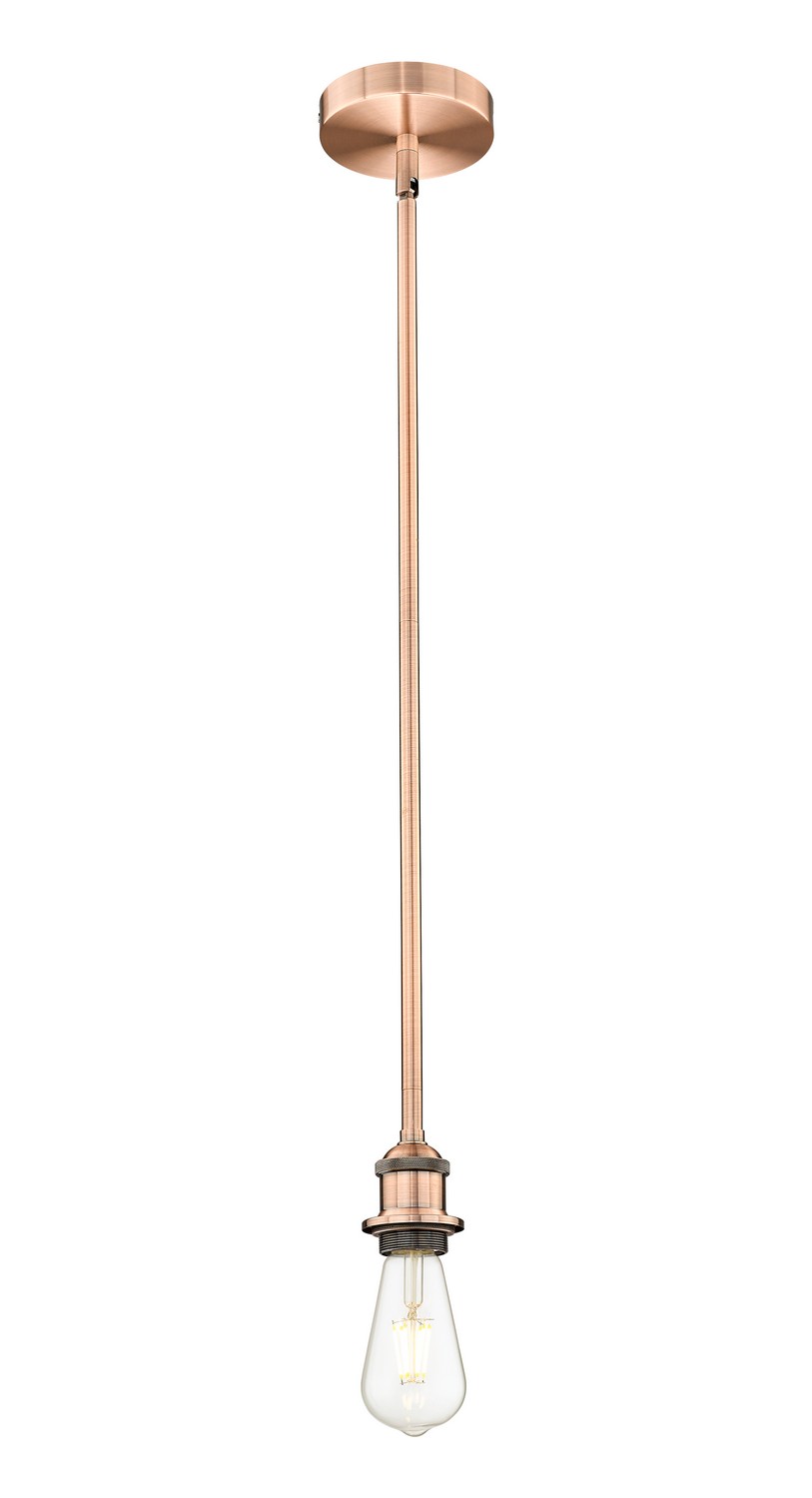 One Light Mini Pendant by Innovations - Edison Collection, Antique Copper Finish - 616-1S-AC
