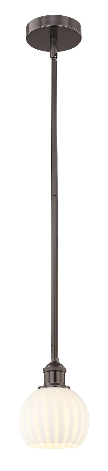 One Light Mini Pendant by Innovations - Edison Collection, Oil Rubbed Bronze Finish - 616-1S-OB-G1217-6WV