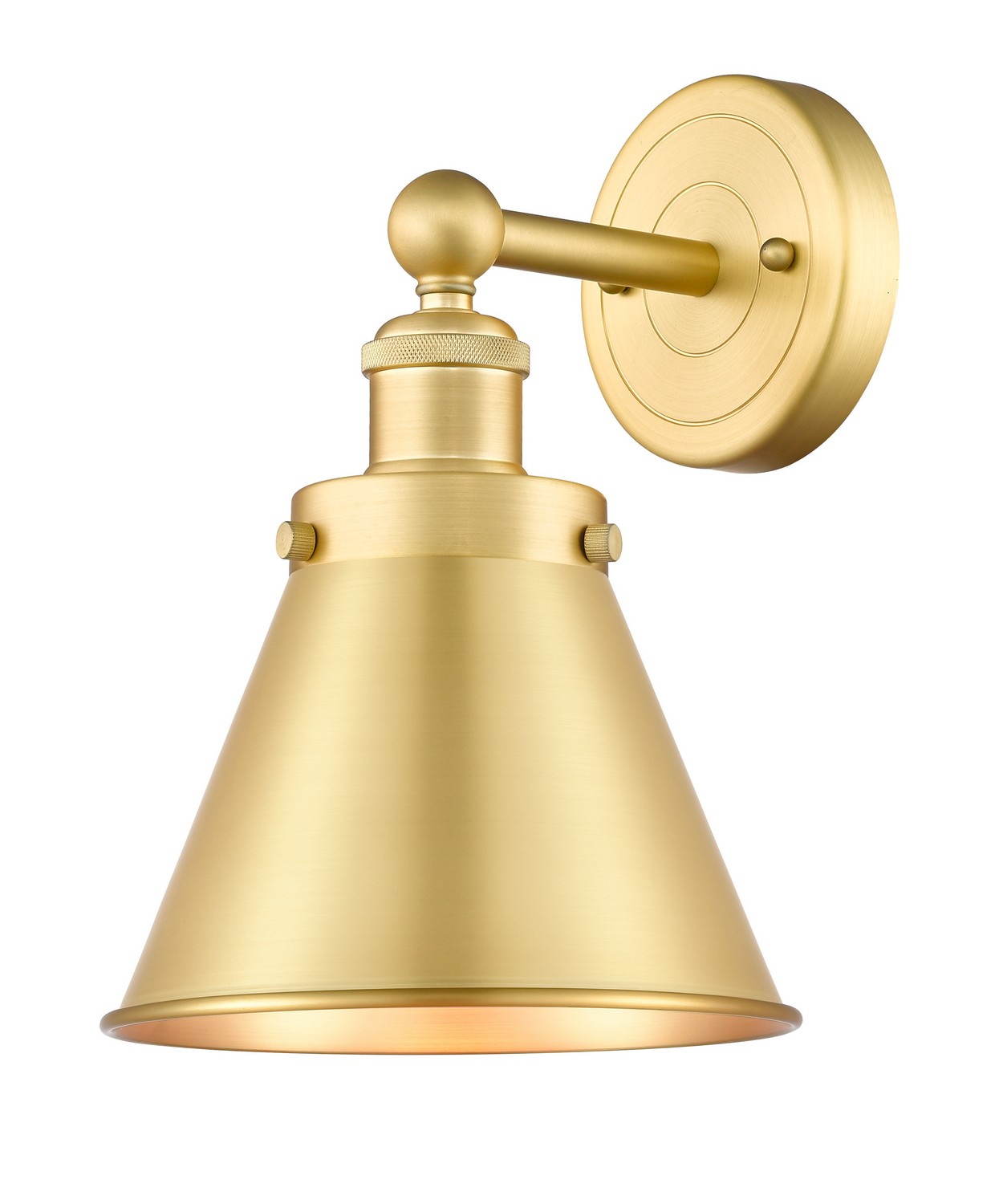 One Light Wall Sconce by Innovations - Edison Collection, Satin Gold Finish - 616-1W-SG-M13-SG