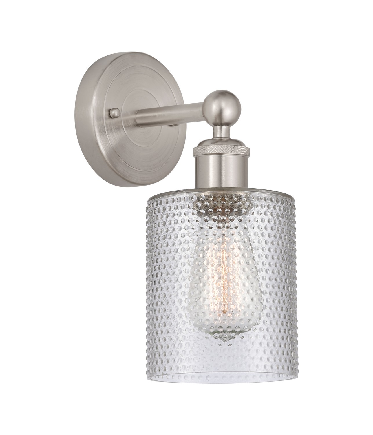 One Light Wall Sconce by Innovations - Edison Collection, Brushed Satin Nickel Finish - 616-1W-SN-G112