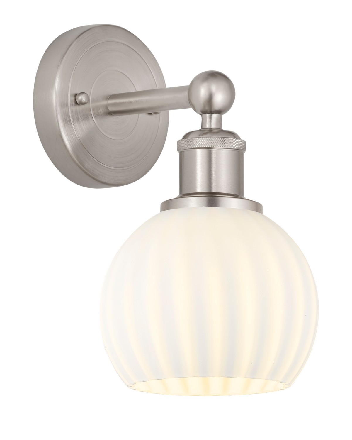 One Light Wall Sconce by Innovations - Edison Collection, Brushed Satin Nickel Finish - 616-1W-SN-G1217-6WV