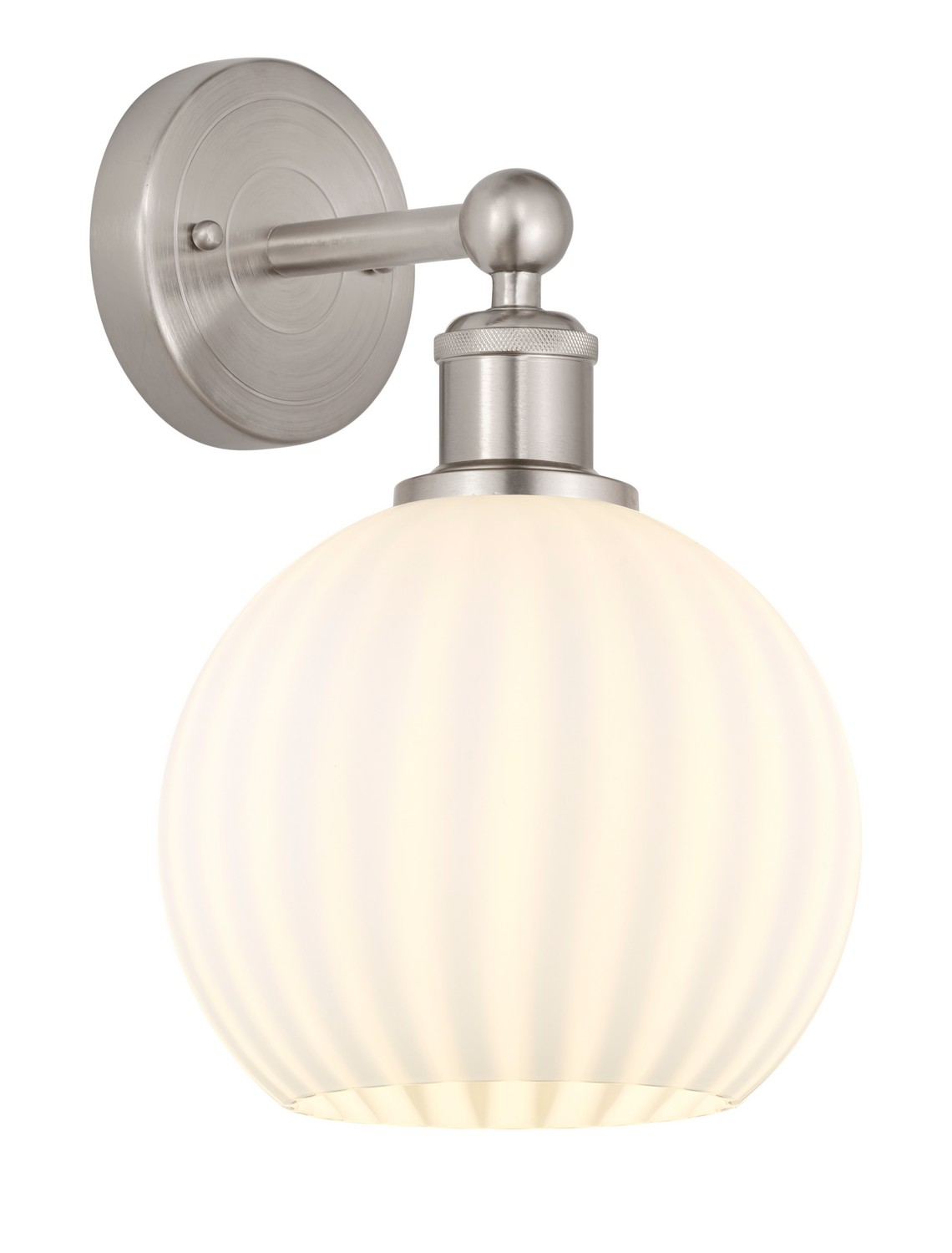 One Light Wall Sconce by Innovations - Edison Collection, Satin Nickel Finish - 616-1W-SN-G1217-8WV