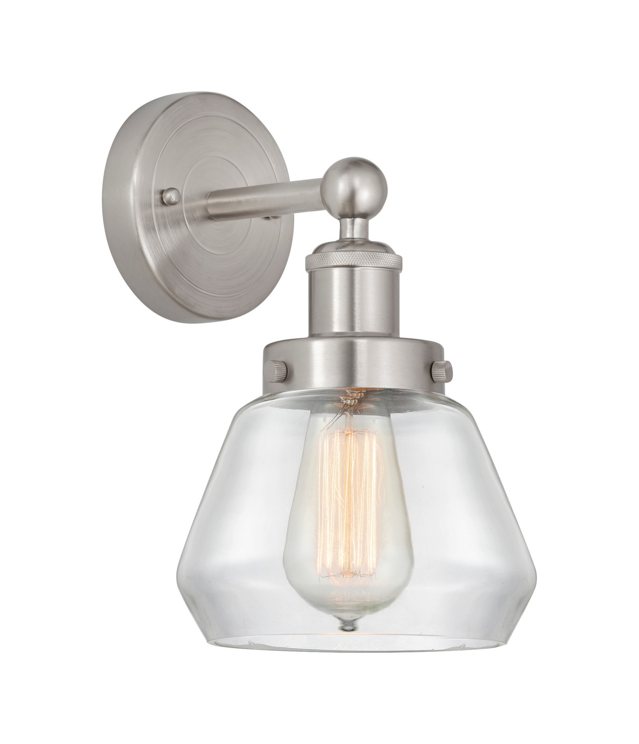 One Light Wall Sconce by Innovations - Edison Collection, Brushed Satin Nickel Finish - 616-1W-SN-G172