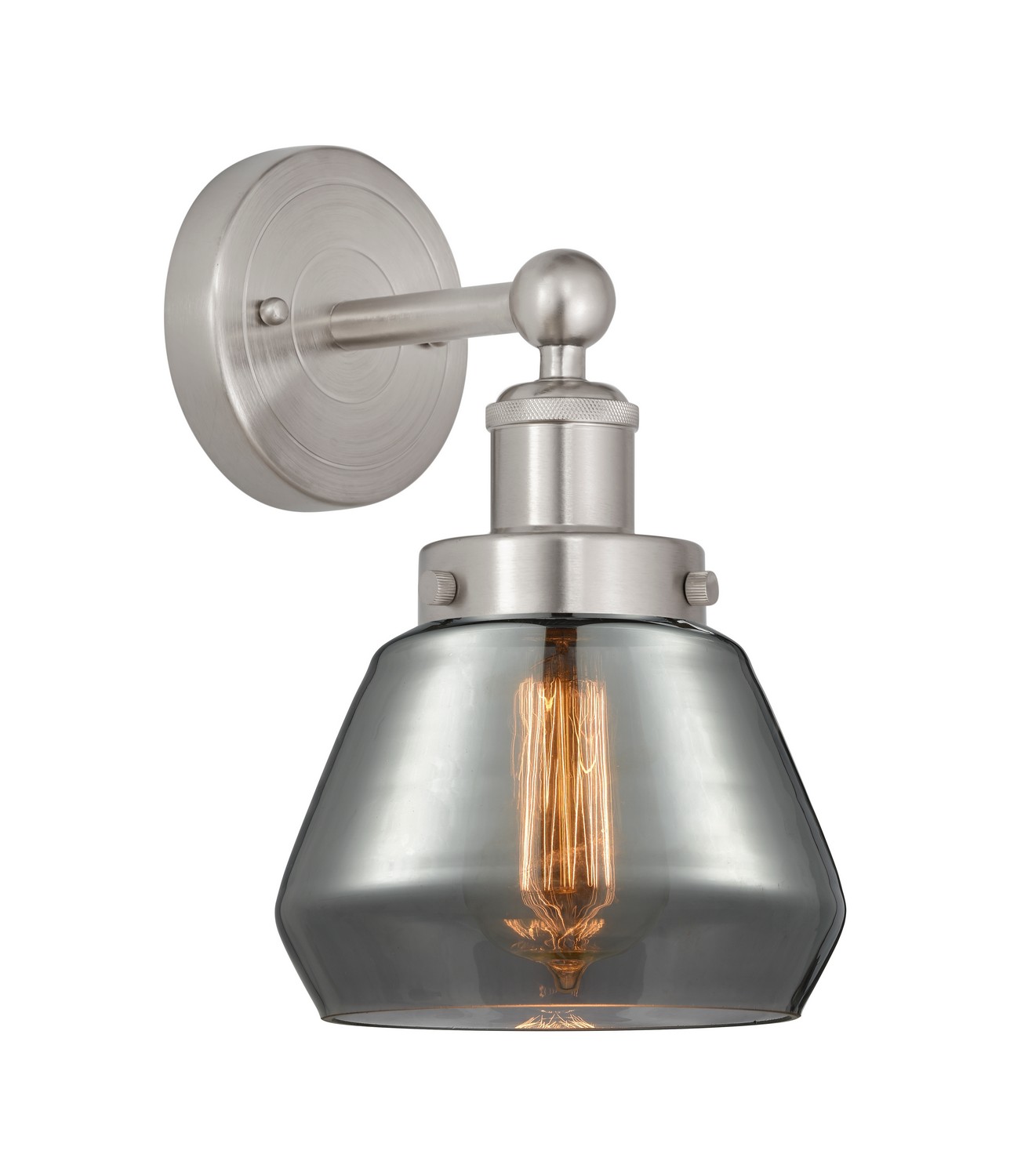 One Light Wall Sconce by Innovations - Edison Collection, Brushed Satin Nickel Finish - 616-1W-SN-G173